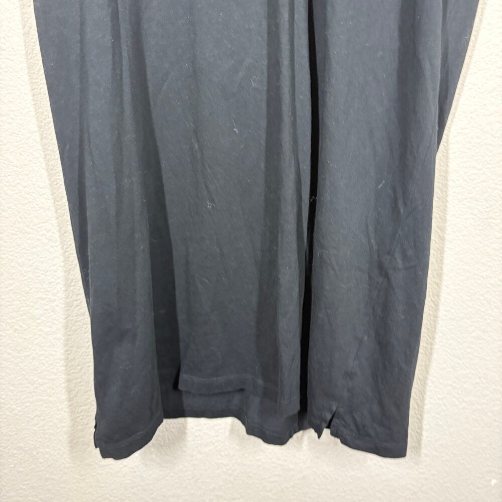 Madewell Medium Northside Vintage V Neck T-Shirt Dress Black Cotton Short Sleeve - Picture 4 of 8